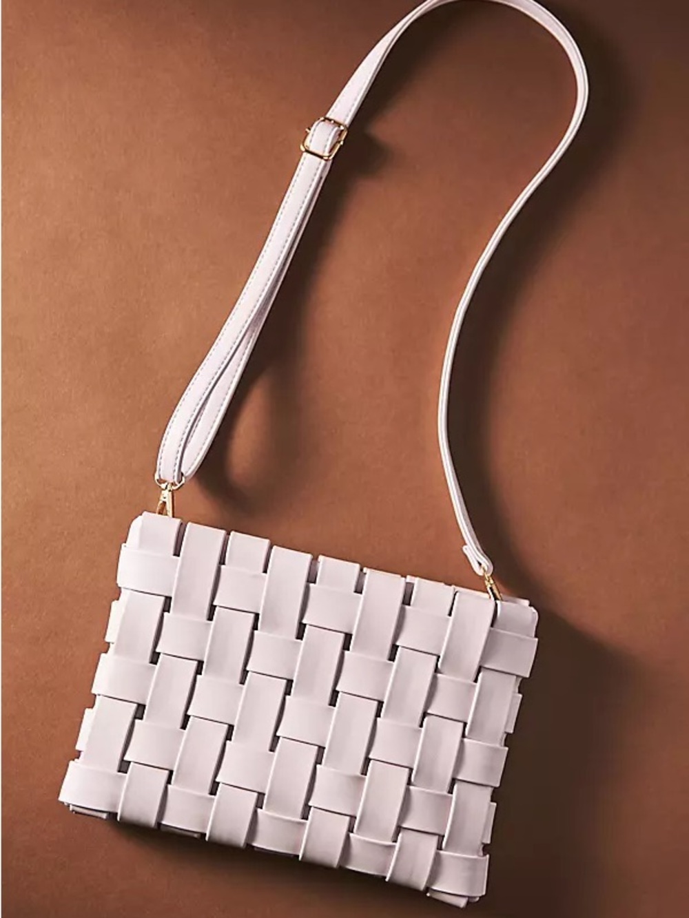 ANTHROPOLOGIE - Lindy Woven Clutch in White